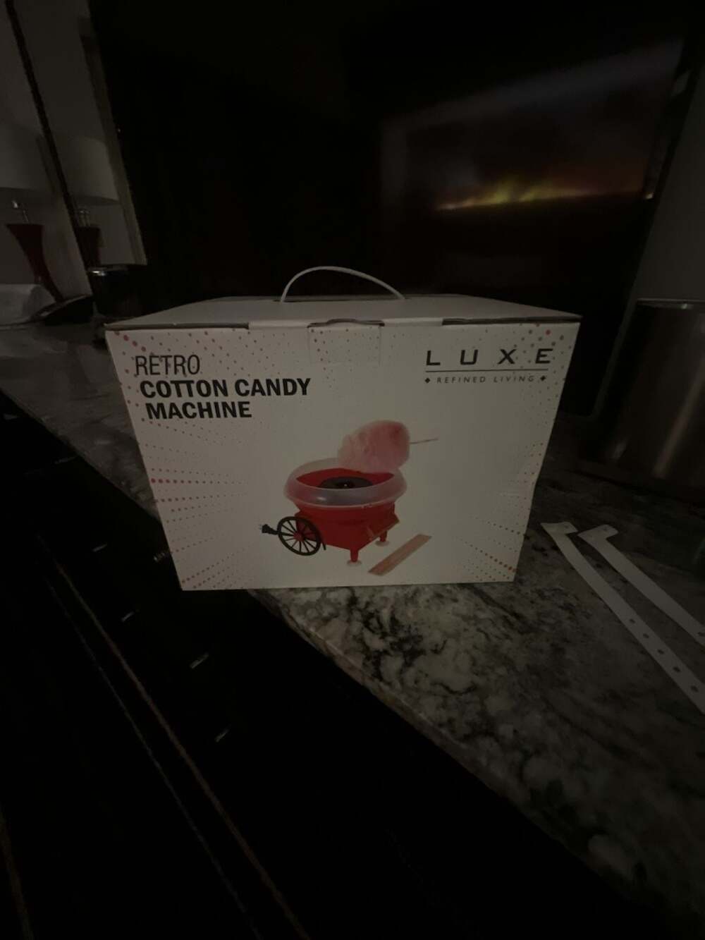 LUXE Retro Cotton Candy Machine Red Refined Living New